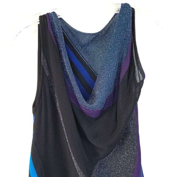 Gucci Cowl Neck Mix Media Knit Sleeveless Top Sz 6-8 - Picture 14 of 16